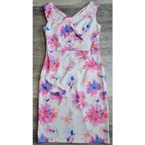NWT Belle Poque Retro Ruched Floral Dress
